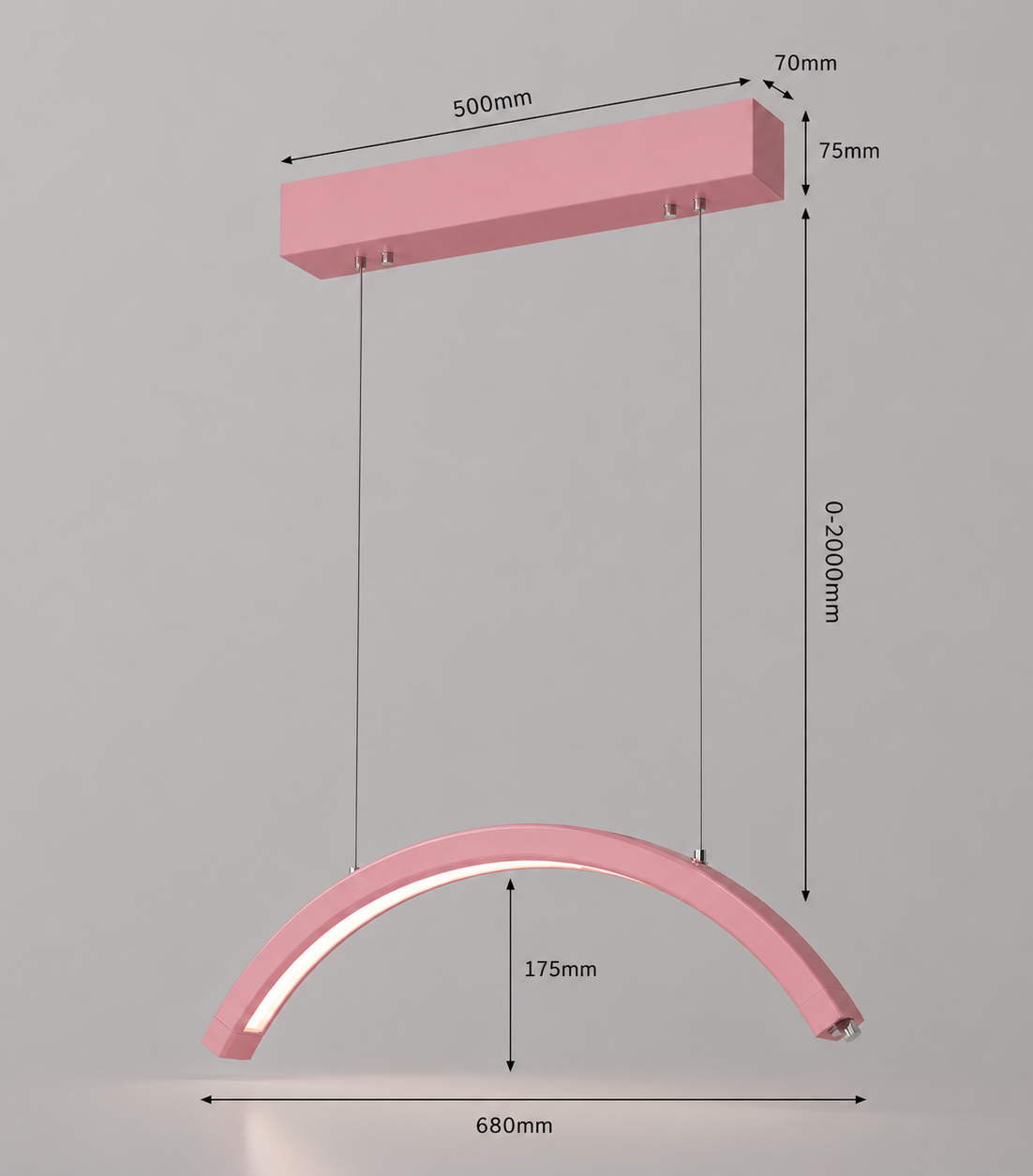 Adjustable height moonlight