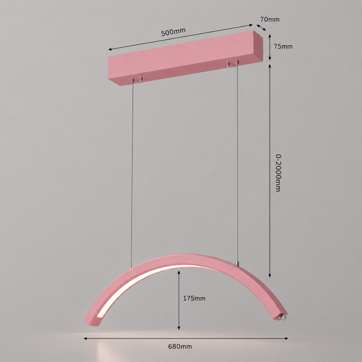 Adjustable height moonlight