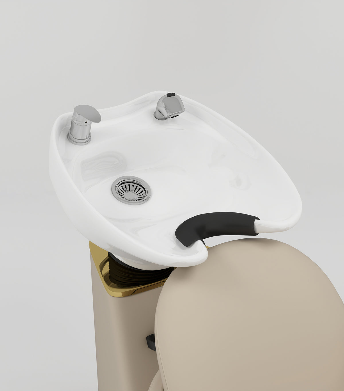 Close up of the alixa backwash sink