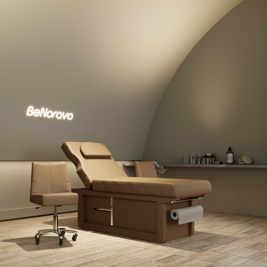 Luxury Beauty Massage Table With Roll Holder