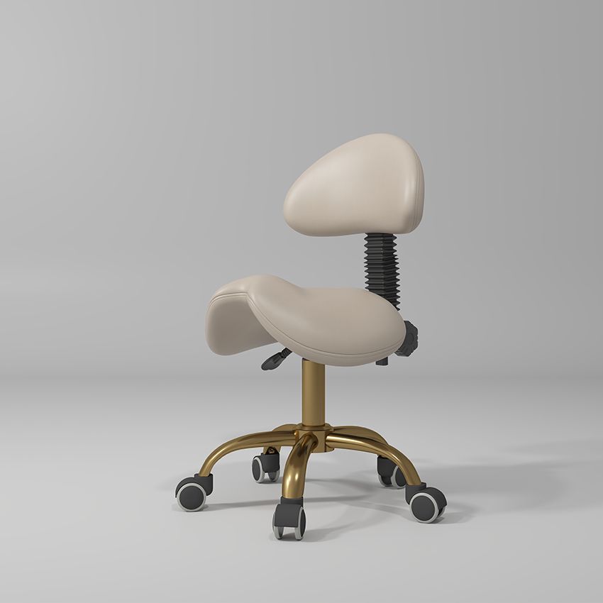 Beige hairdressing stool