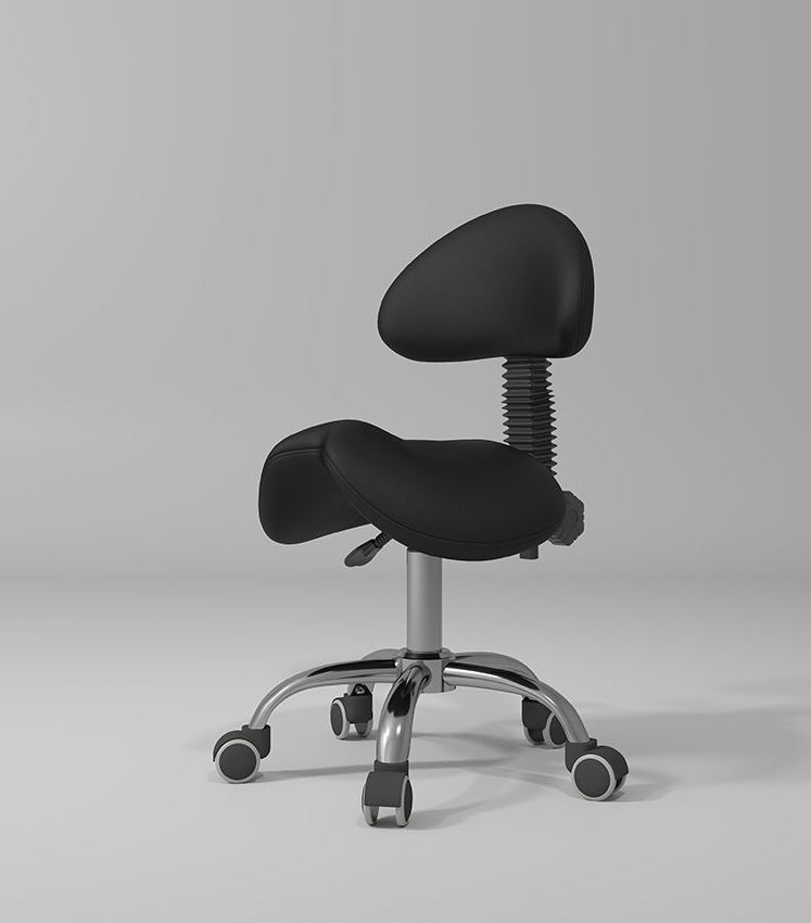 black hairdressing stool