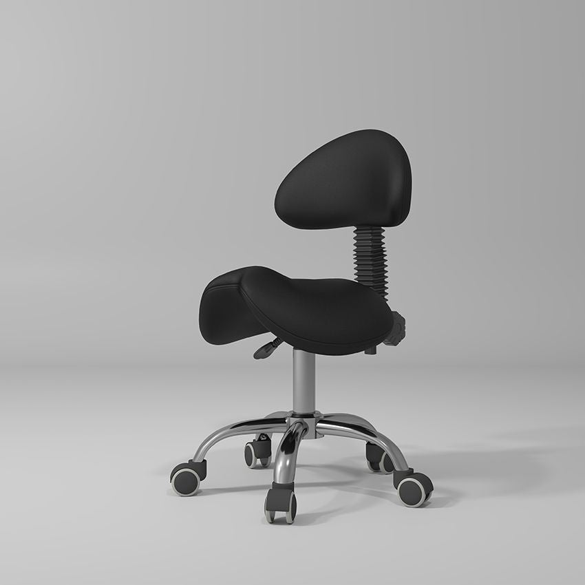 black hairdressing stool