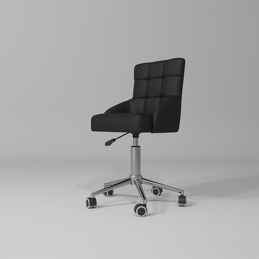 Black beauty stool with high back