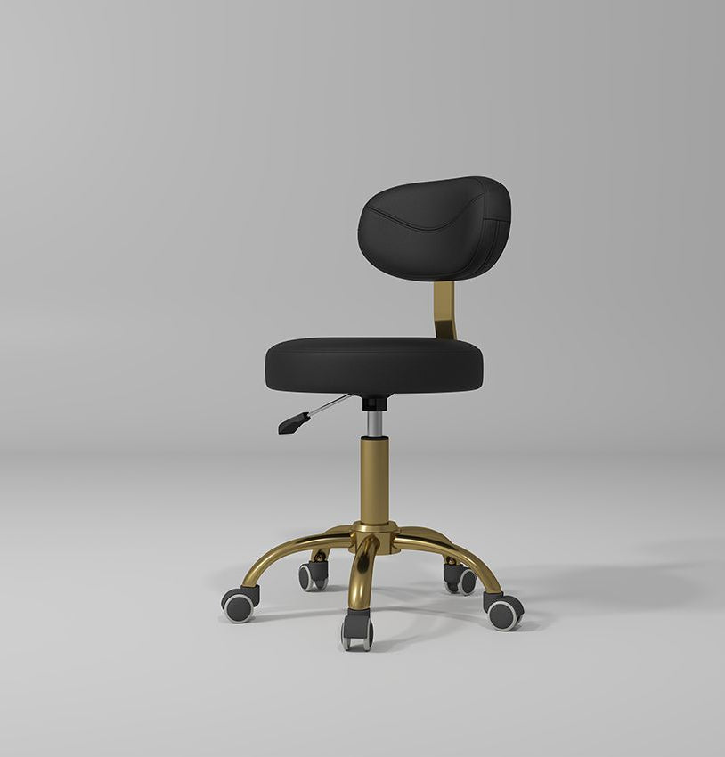 Black and Gold Stool