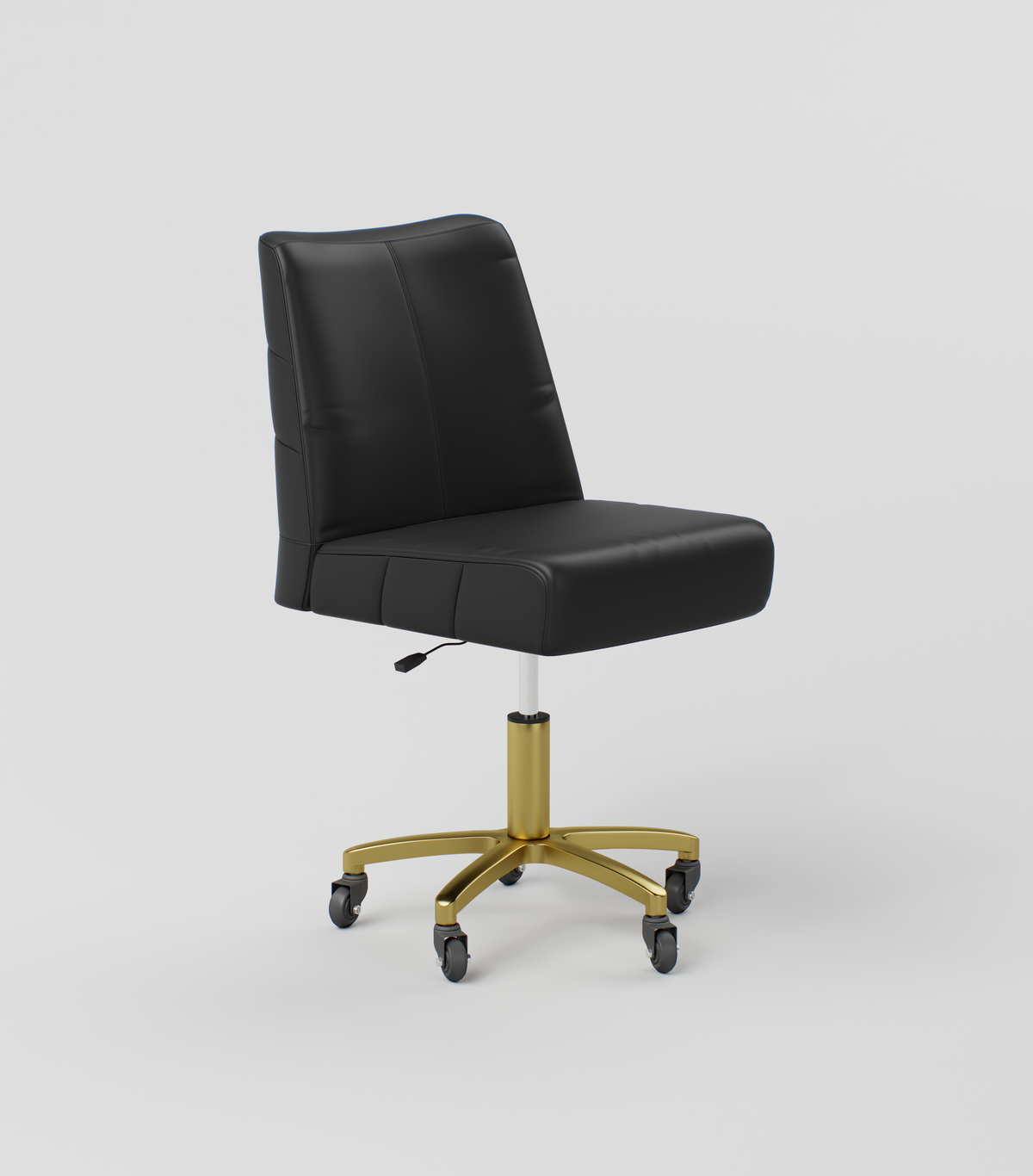 Black and gold beauty salon stool