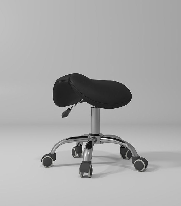 black beauty stool with silver