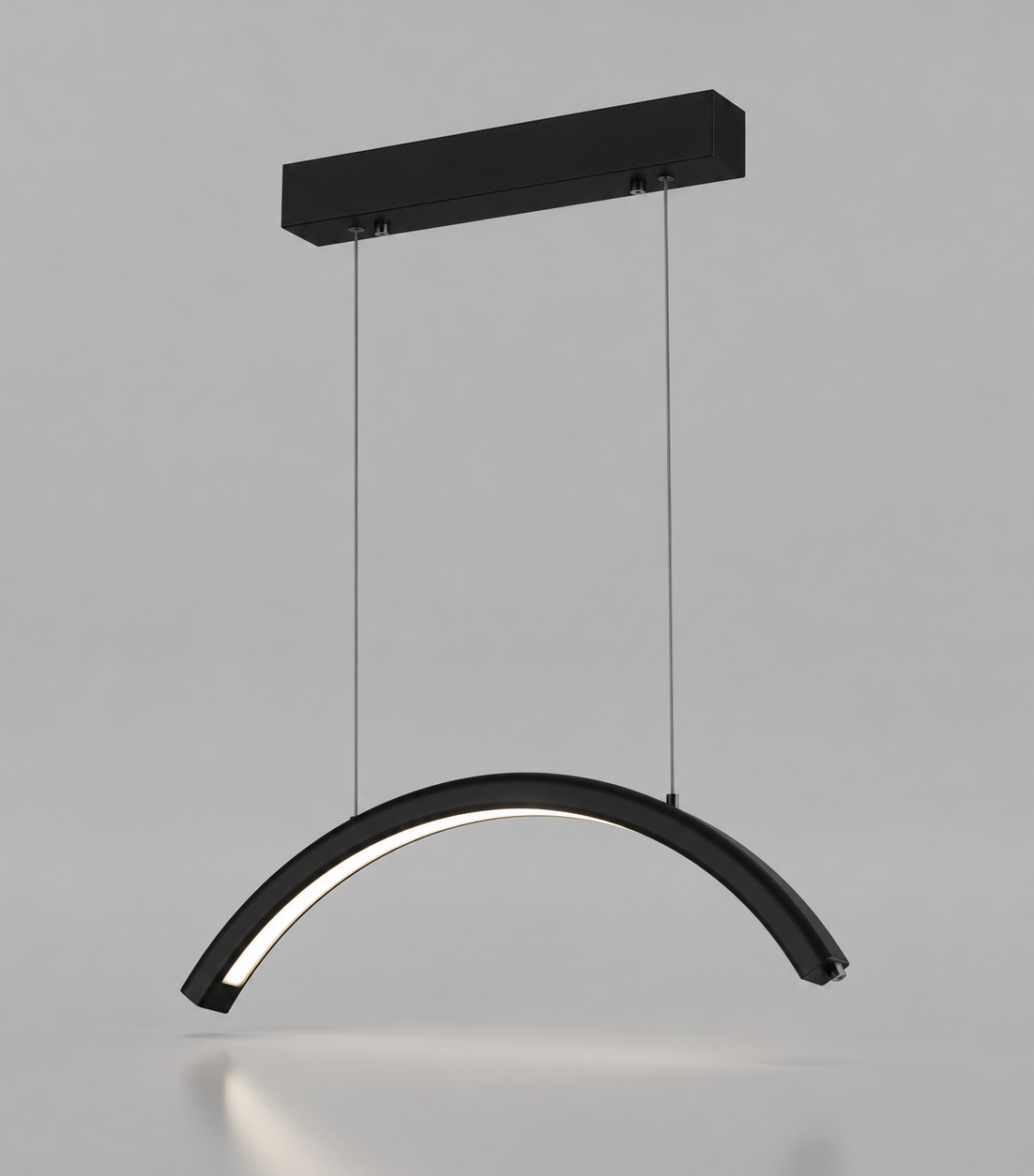 Black LED salon hanging moonlight pendant with adjustable lighting