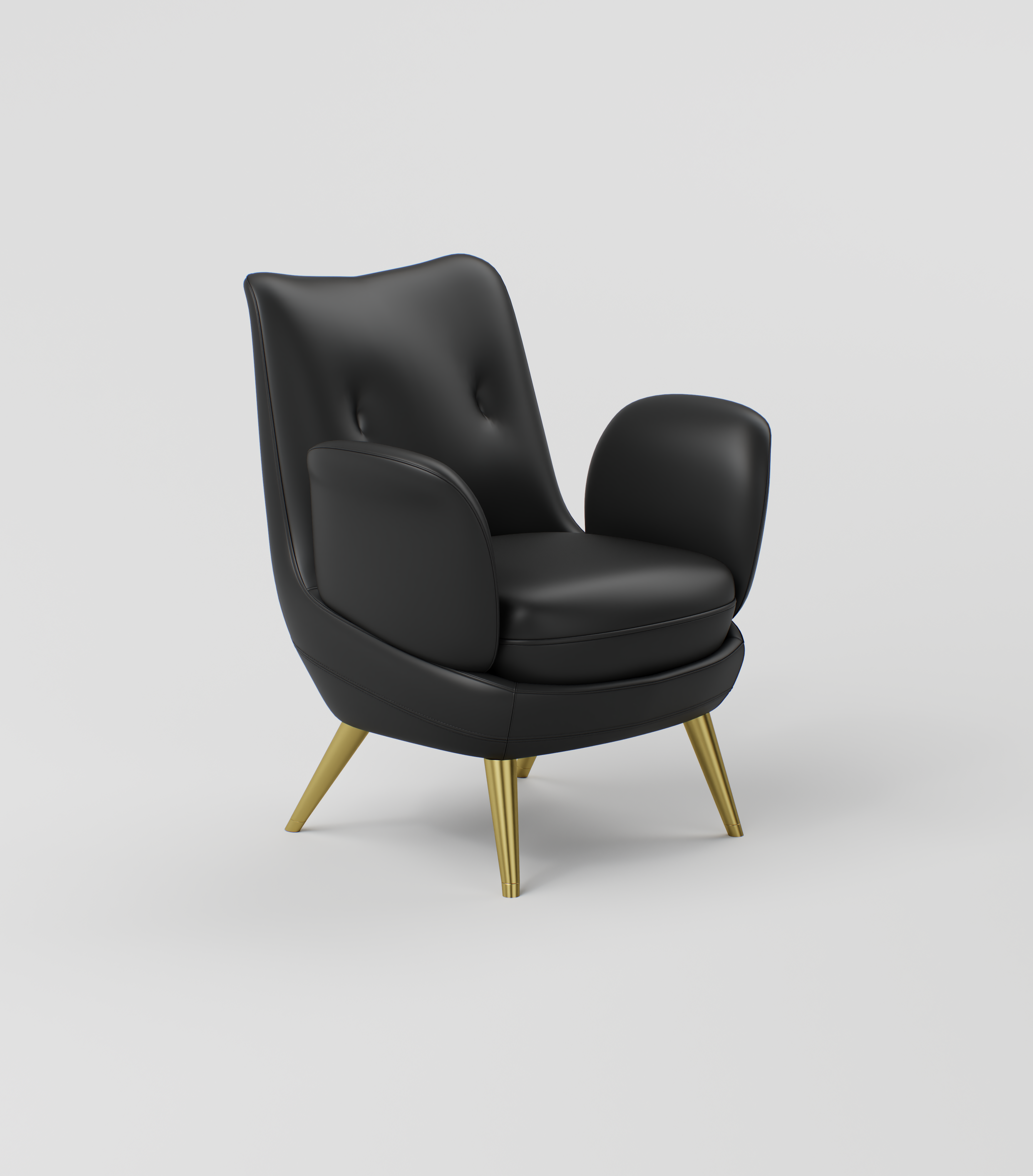 Salon waiting chair with included pillow for added comfort and support.