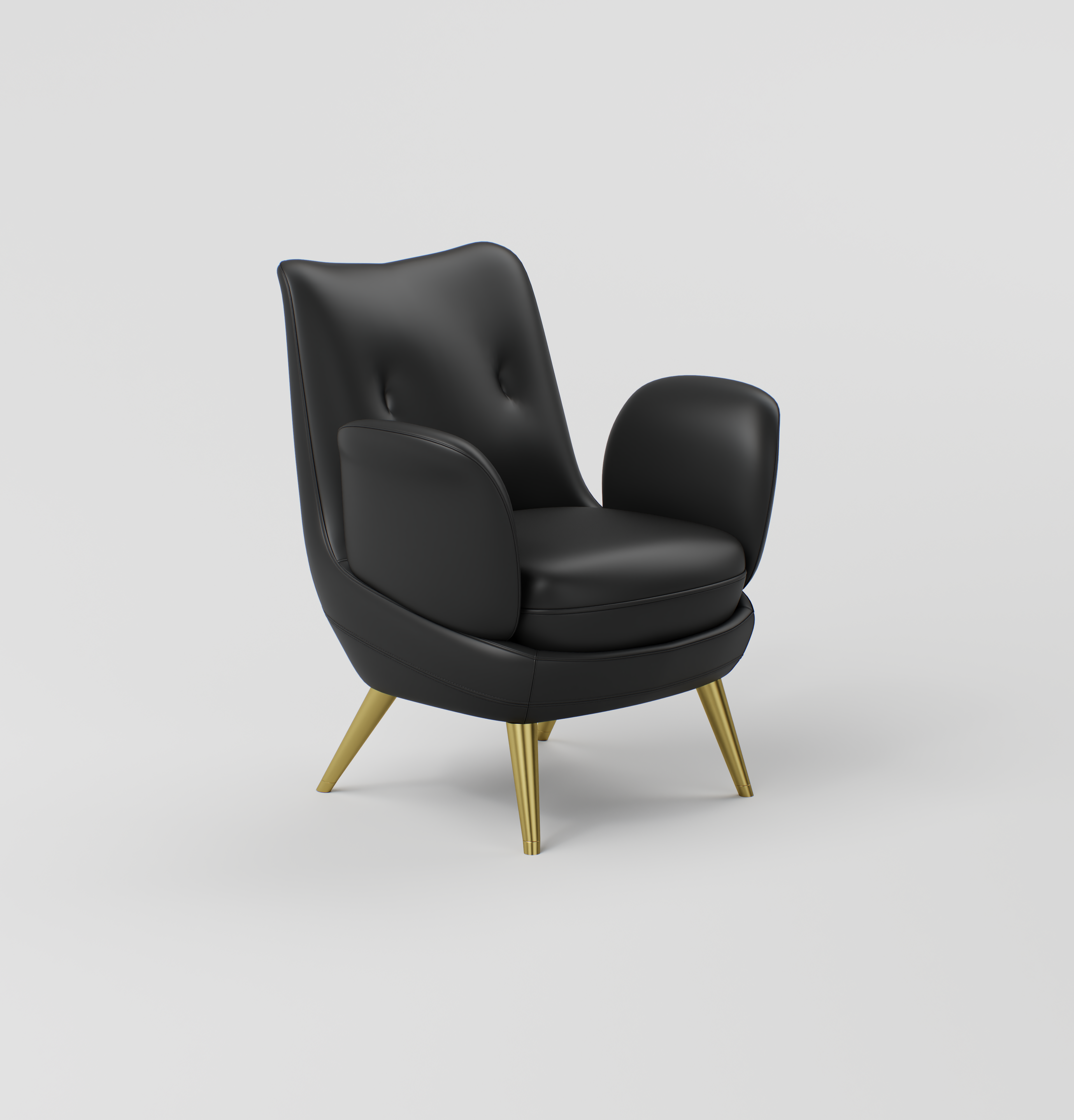 Salon waiting chair with included pillow for added comfort and support.