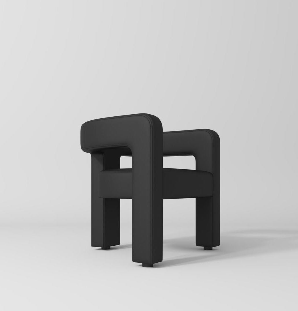 Black Leather Beauty Chair