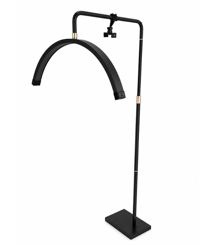 Black Half Moonlight with Phone Holder