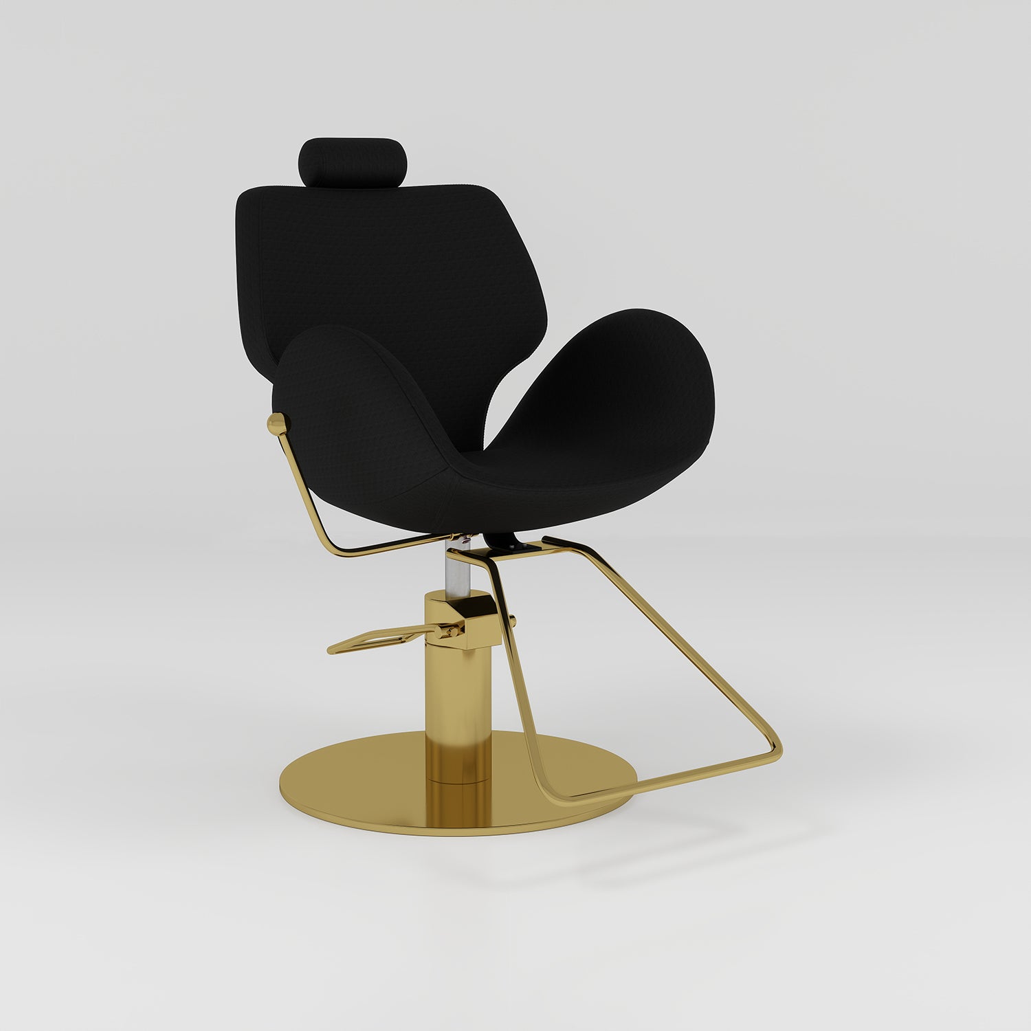 Black and Gold Styling chair for hairdressers
