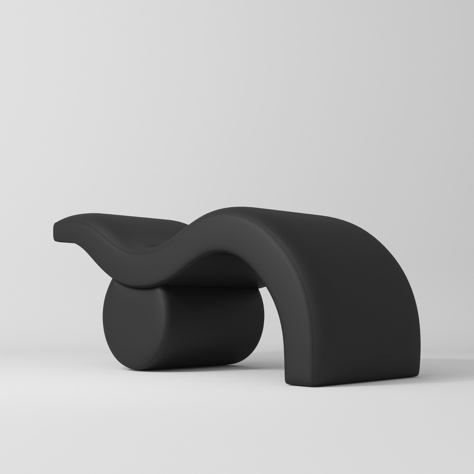 black leather eyelash bed