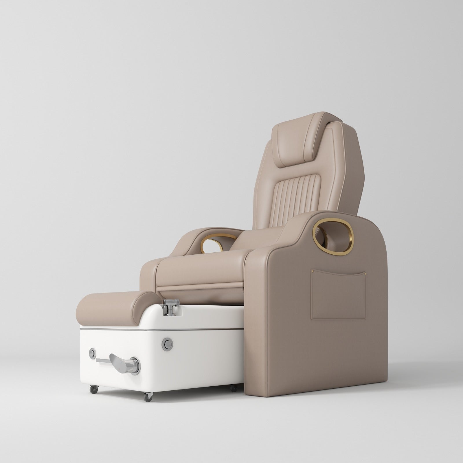 Brown Luxury Silicone Leather  Pedicure Station