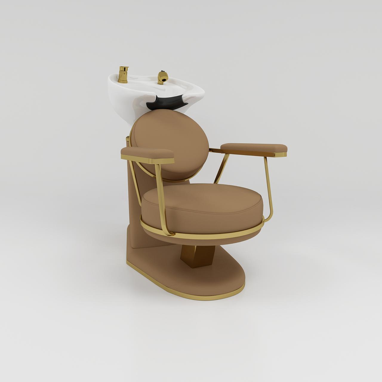 Luxury brown hair basin