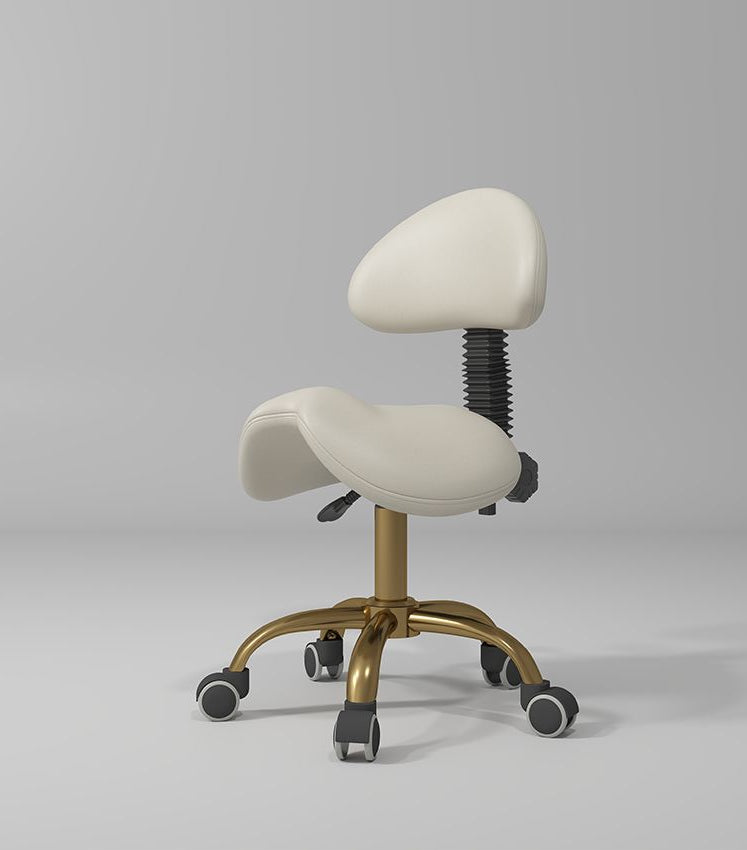 cream hairdressing stool