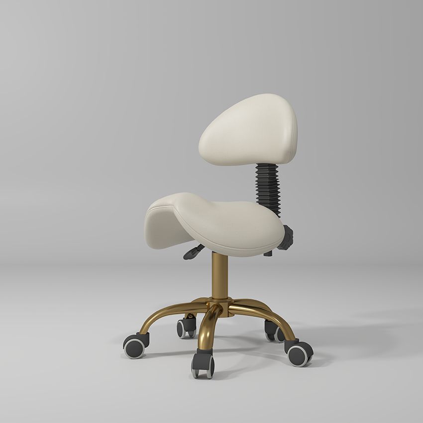 cream hairdressing stool