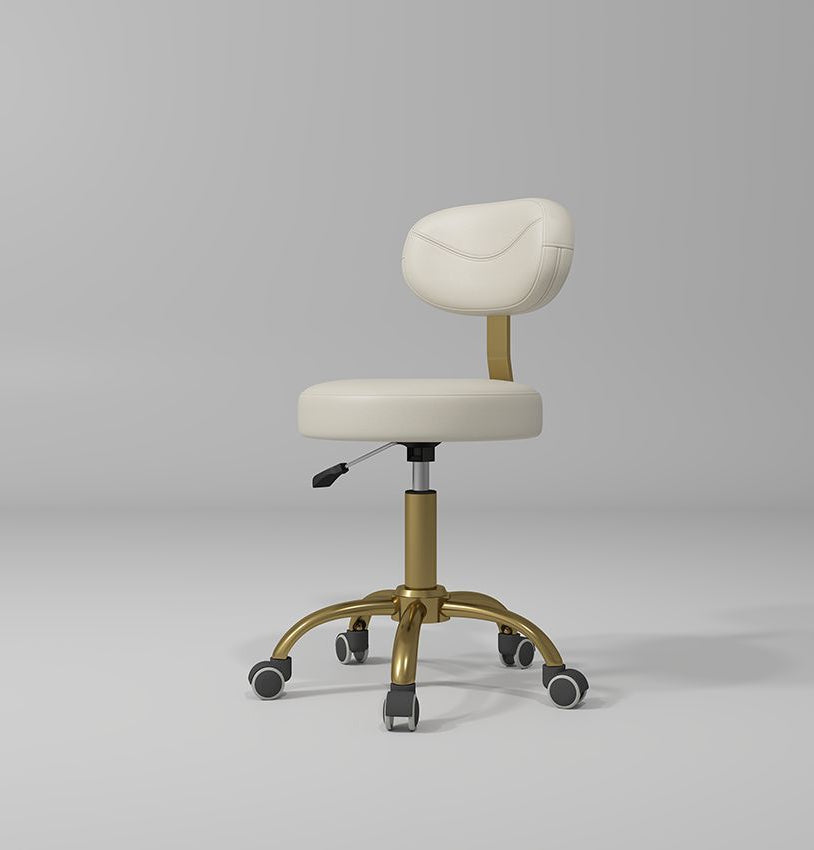 Cream and Gold Stool