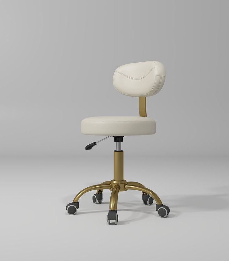 Cream and Gold Stool