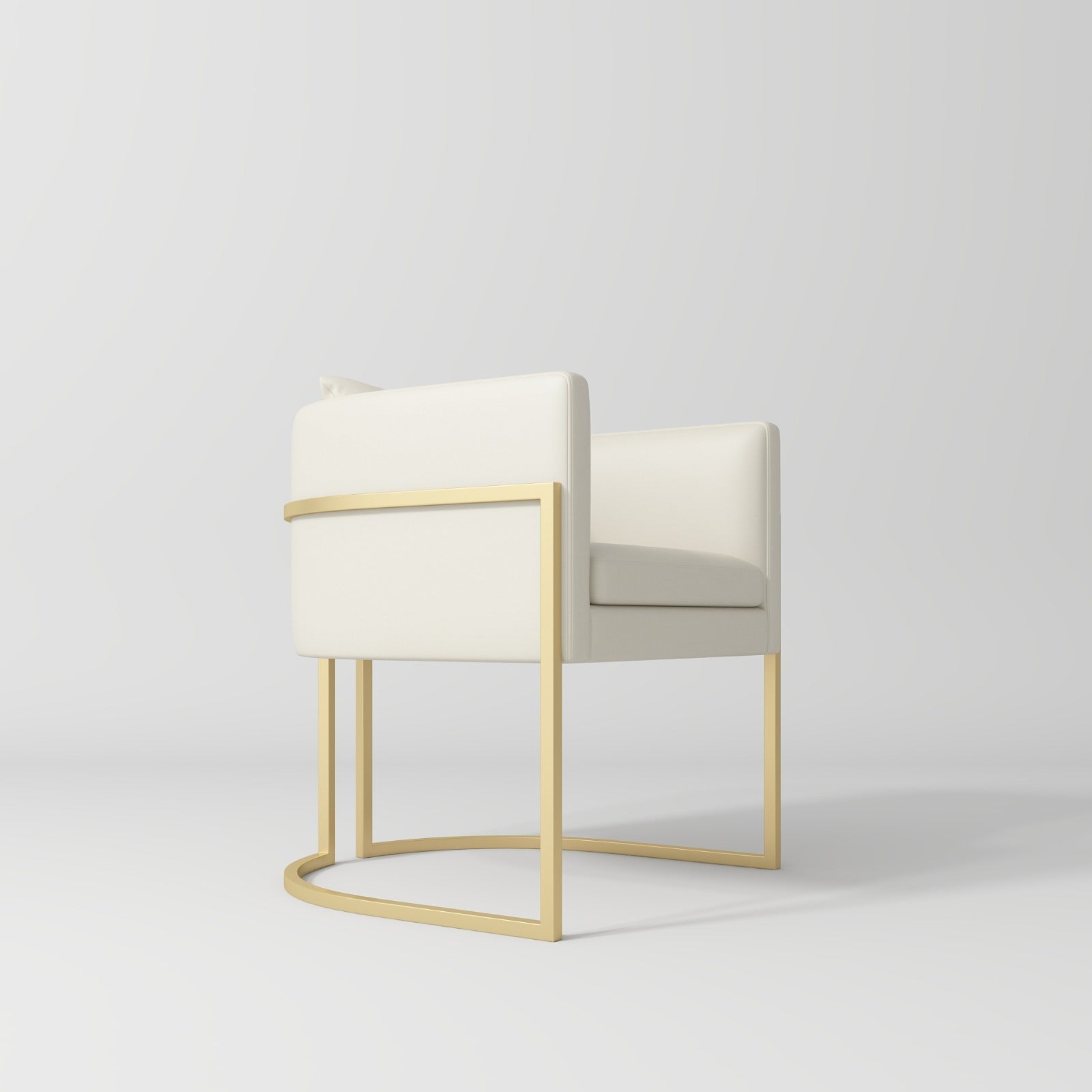 Salon cream Leather Chair for Nail Desks