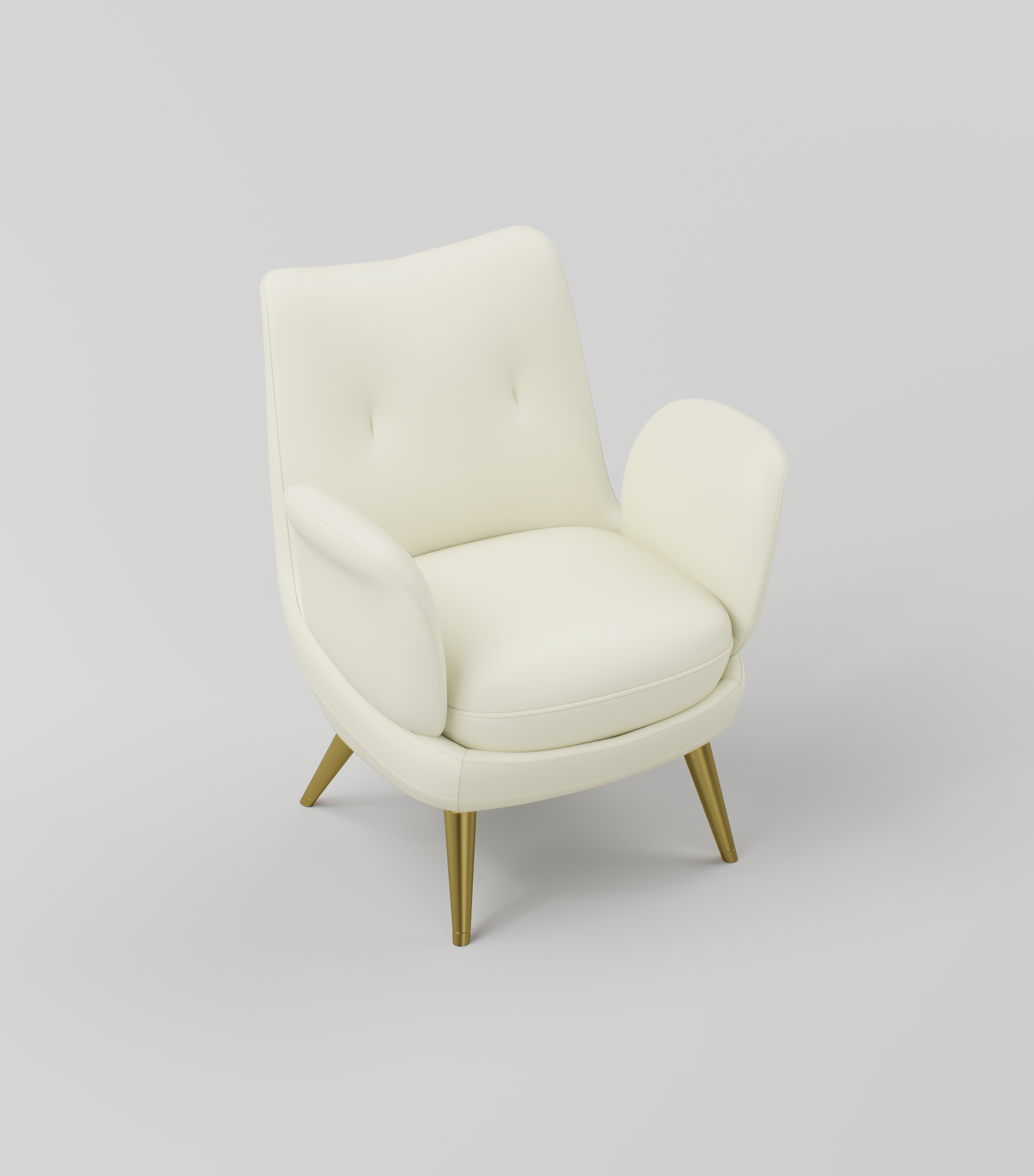 Close-up of the cushioned leather seat designed for comfort in nail salon areas.