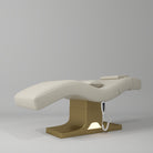 Electric Beauty bed in cream with gold base
