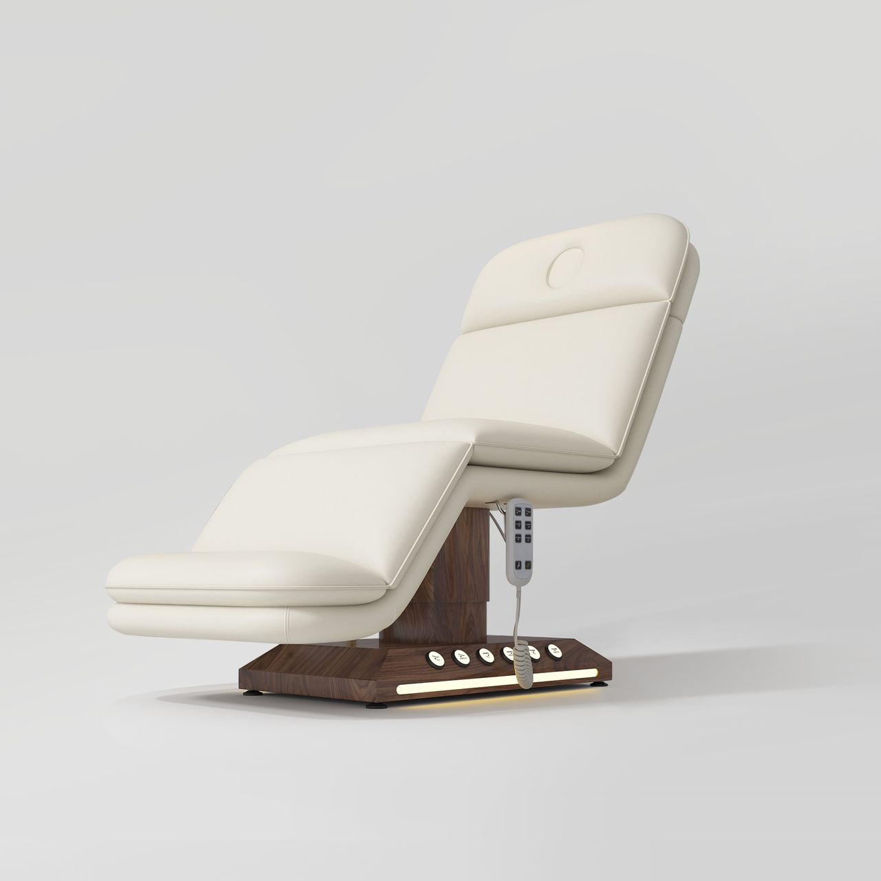 Leather Electric Bed with Foot controls