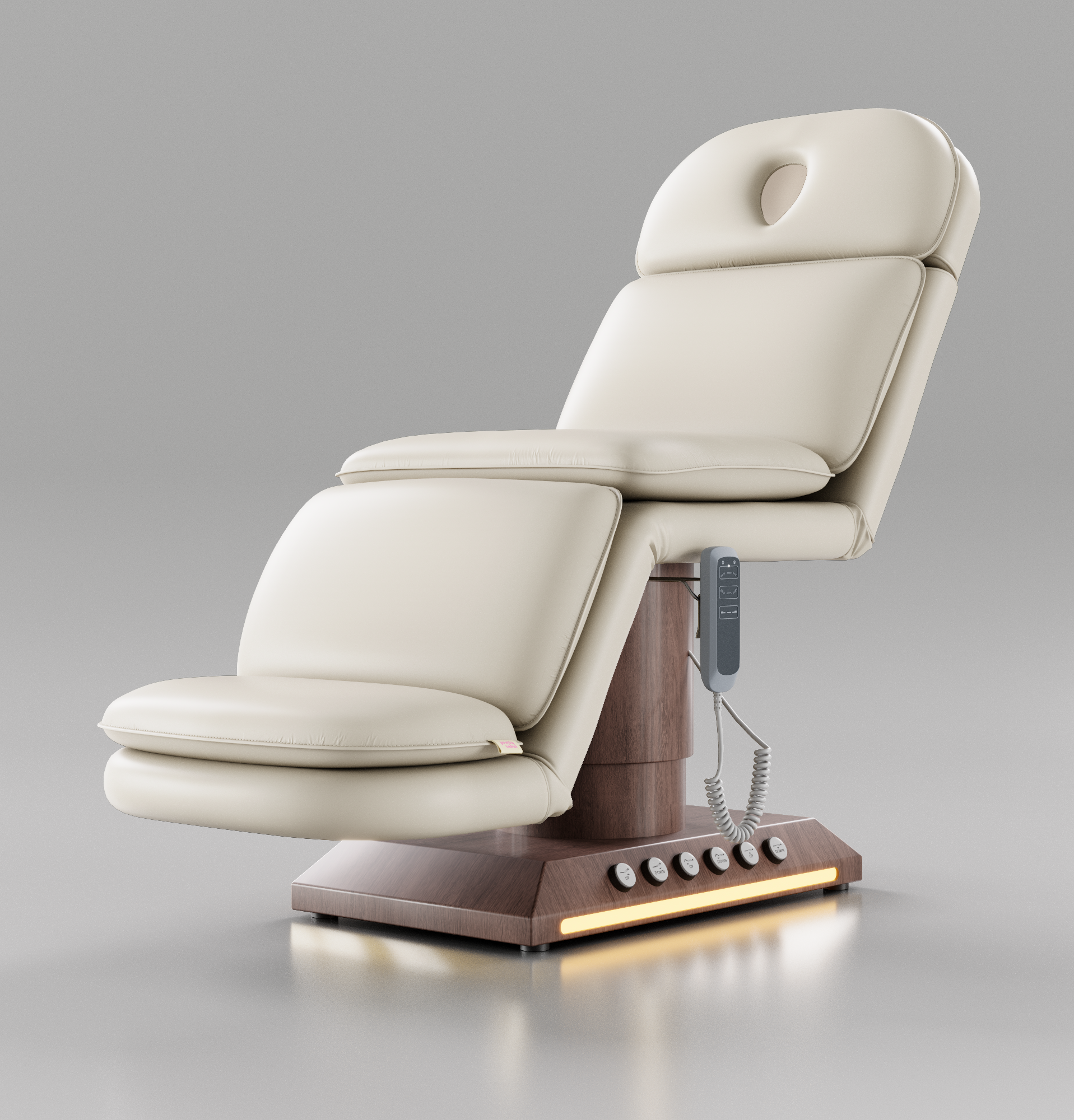Leather Electric Bed with Foot controls