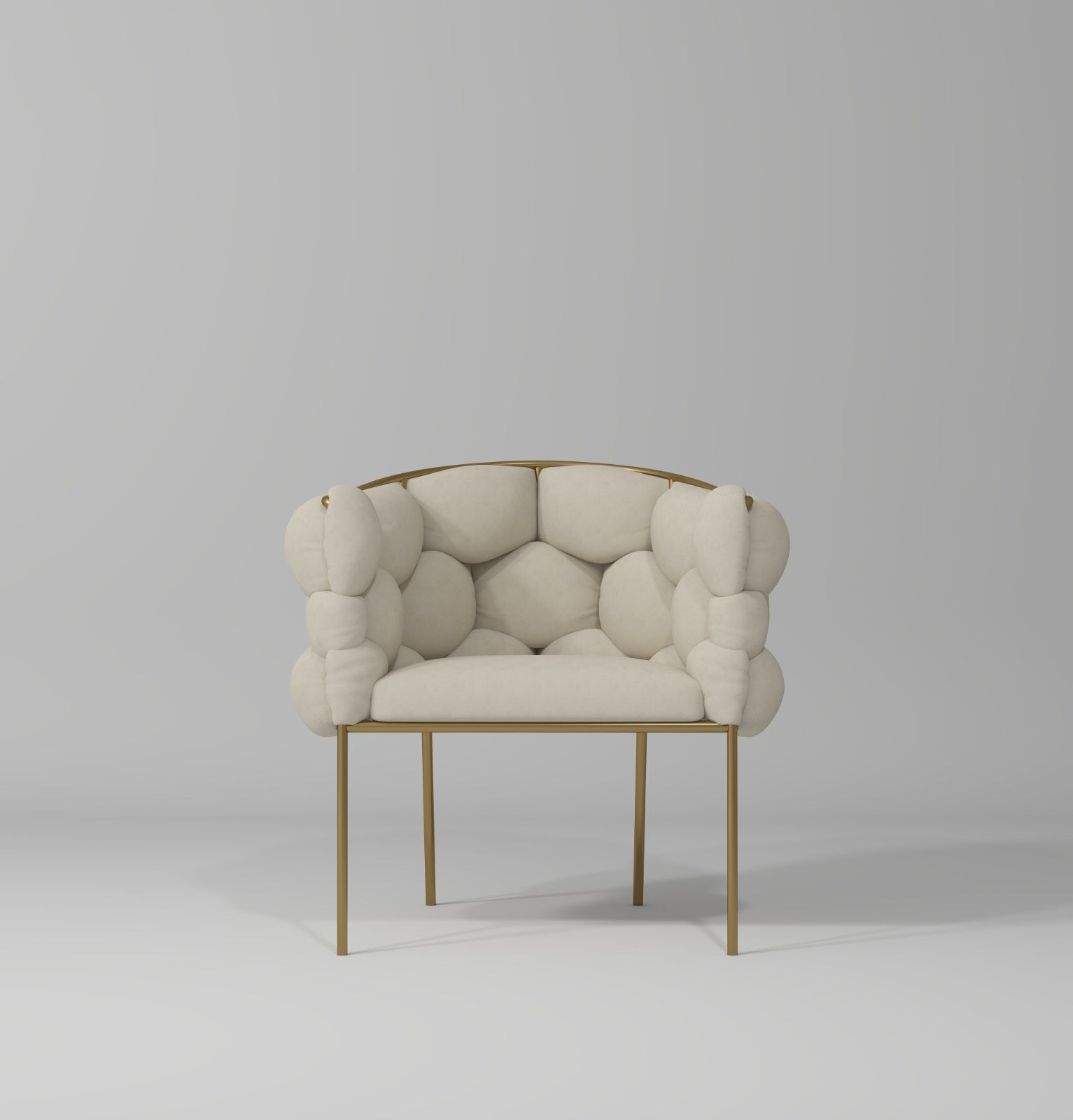 luxury nail desk chair in cream