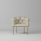 luxury nail desk chair in cream