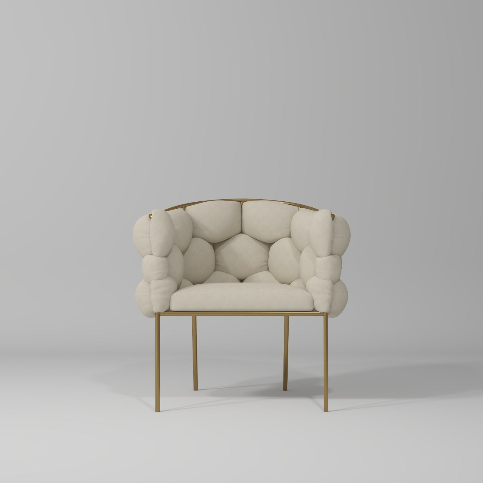 luxury nail desk chair in cream