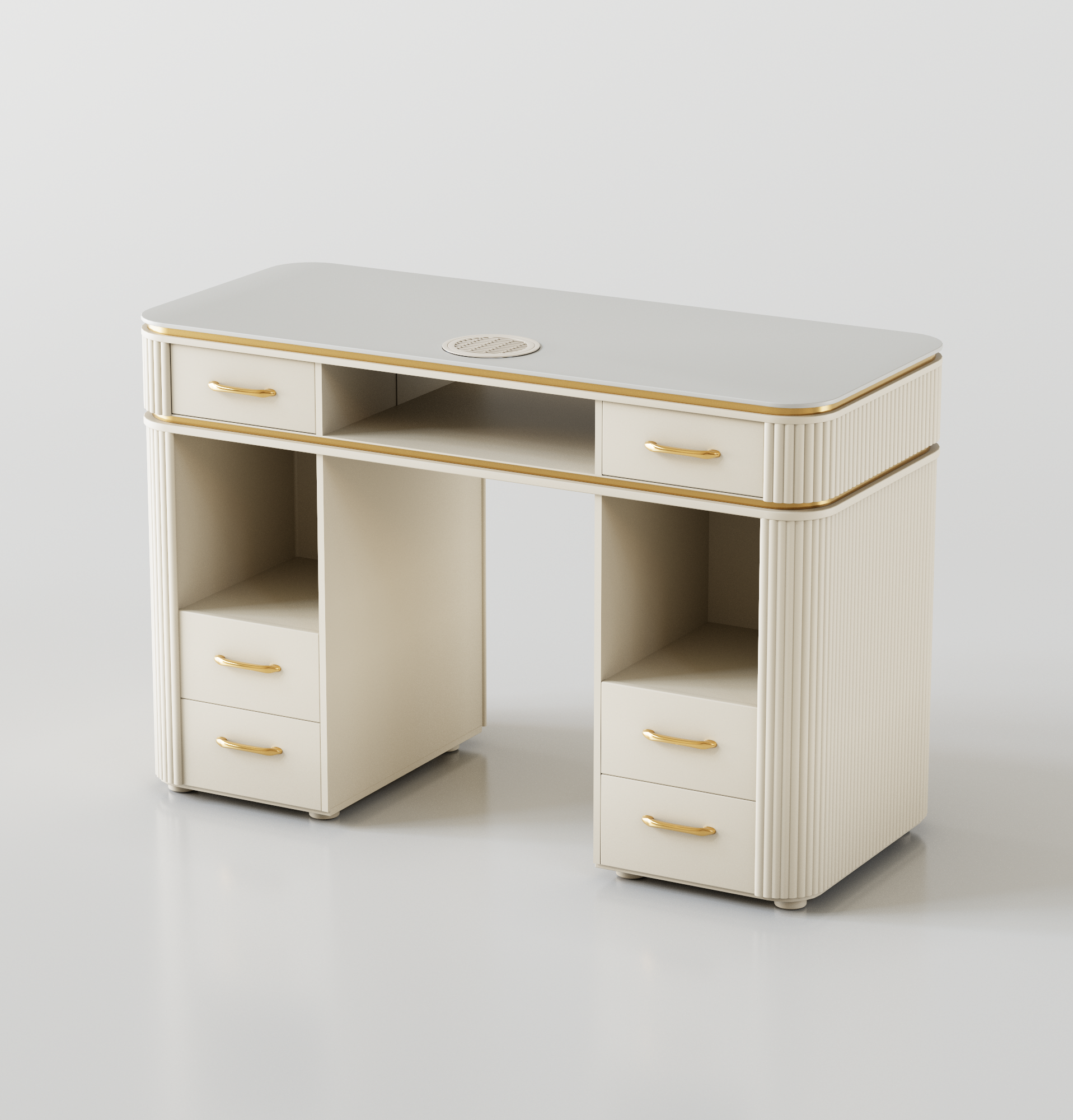 Luxury single nail desk for beauty and nail salons