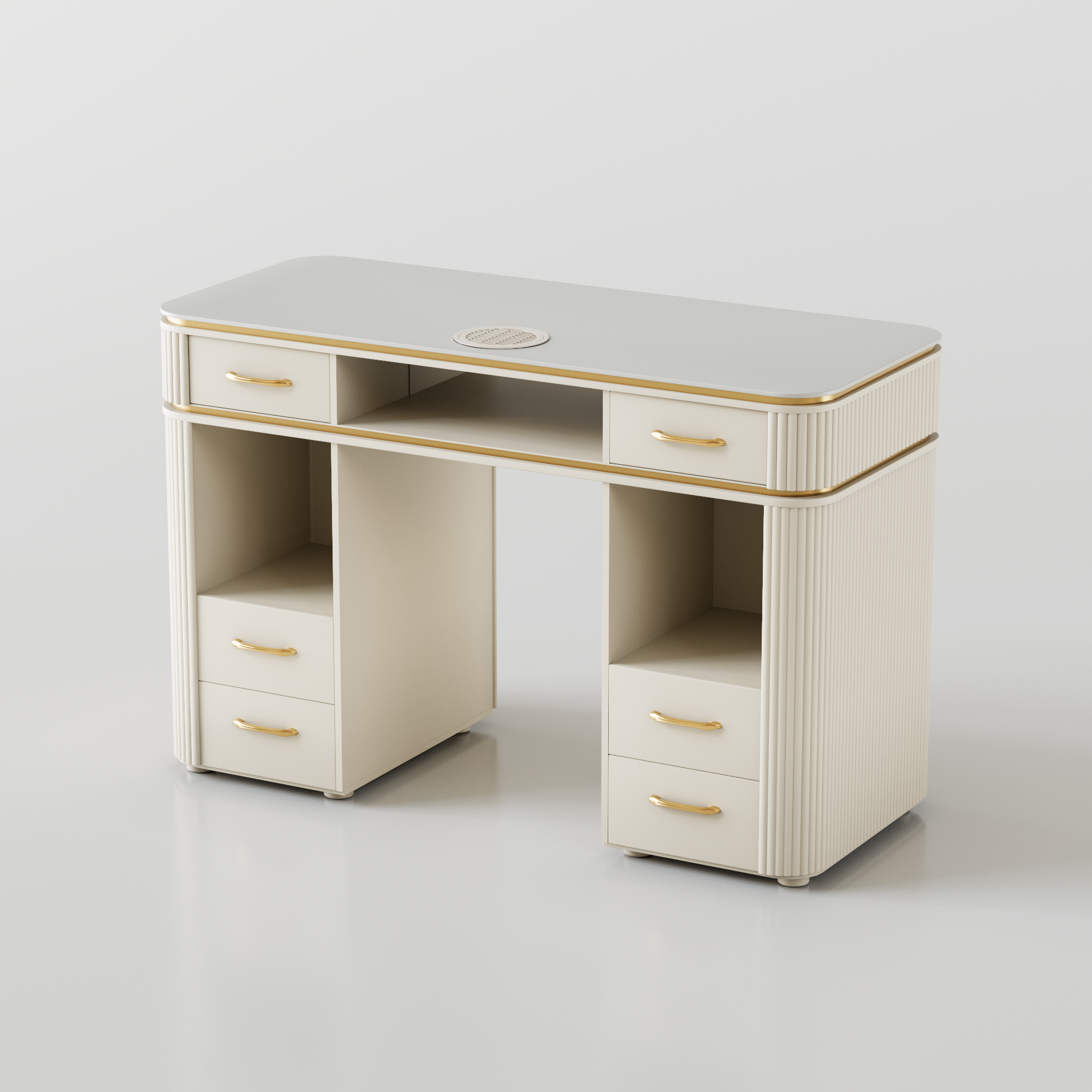 Luxury single nail desk for beauty and nail salons