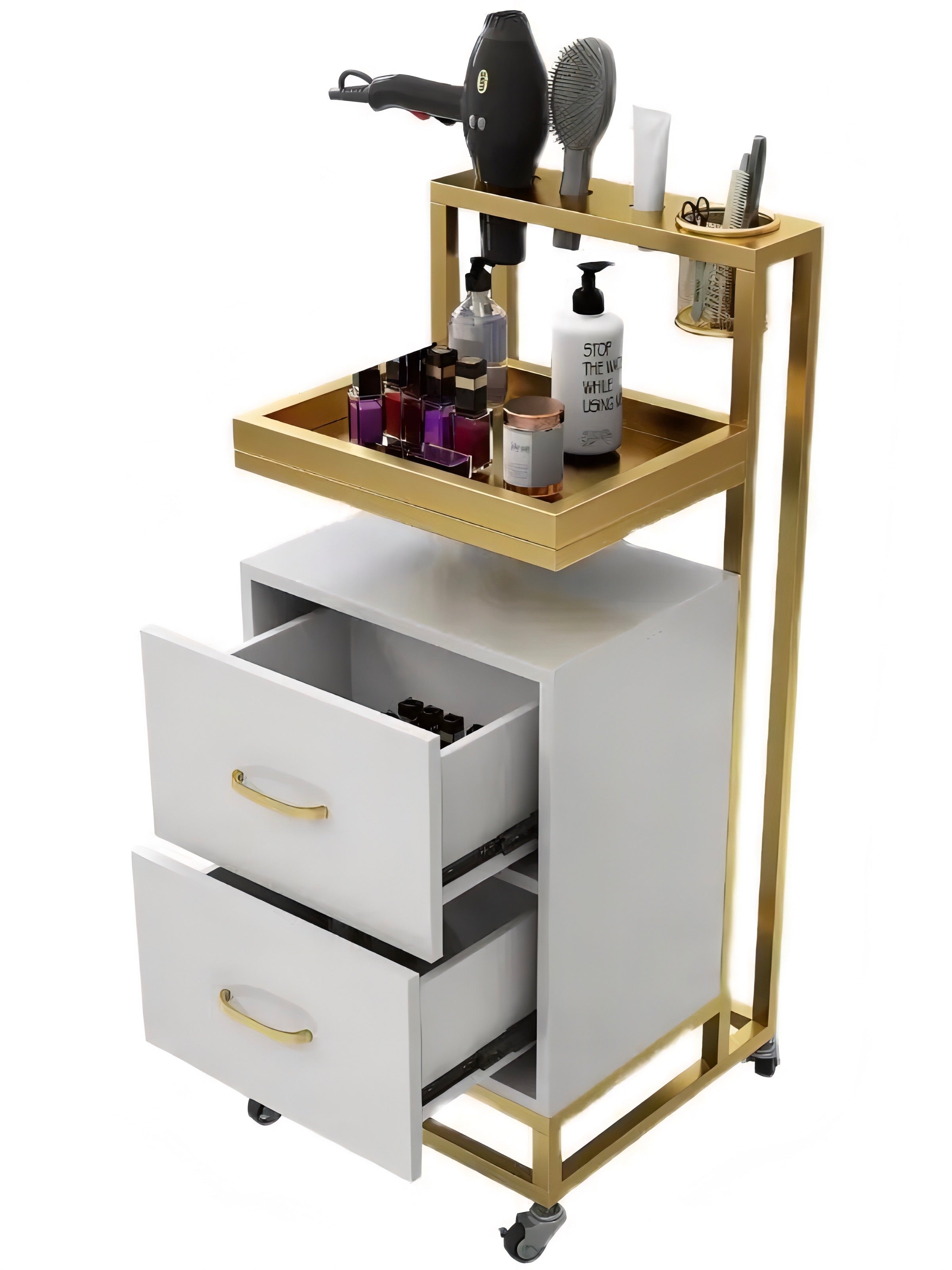 luxury modern hairdressing trolley