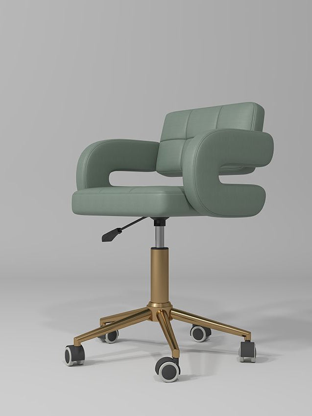 green adjustable stool