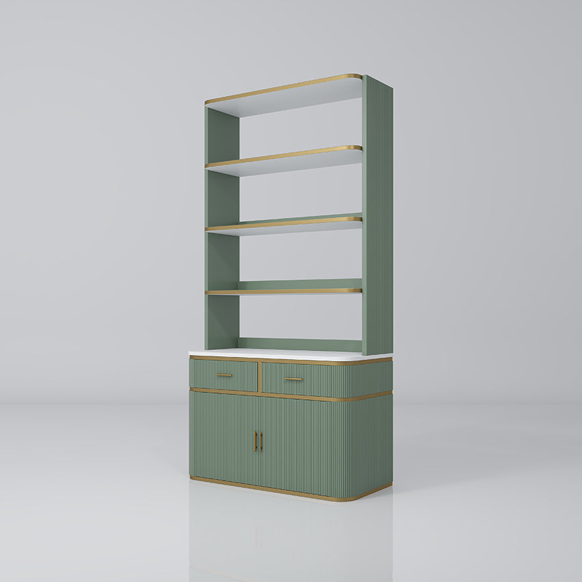 Green and Gold Nail Display Unit