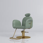 Green & Gold reclining barber chair