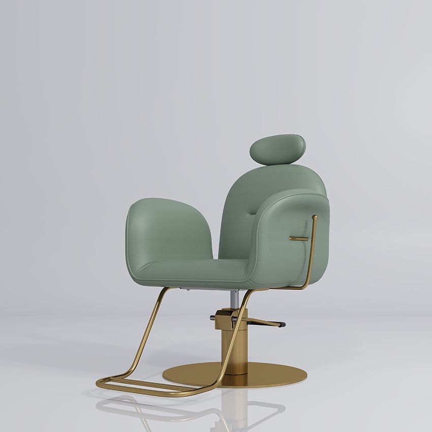 Green & Gold reclining barber chair
