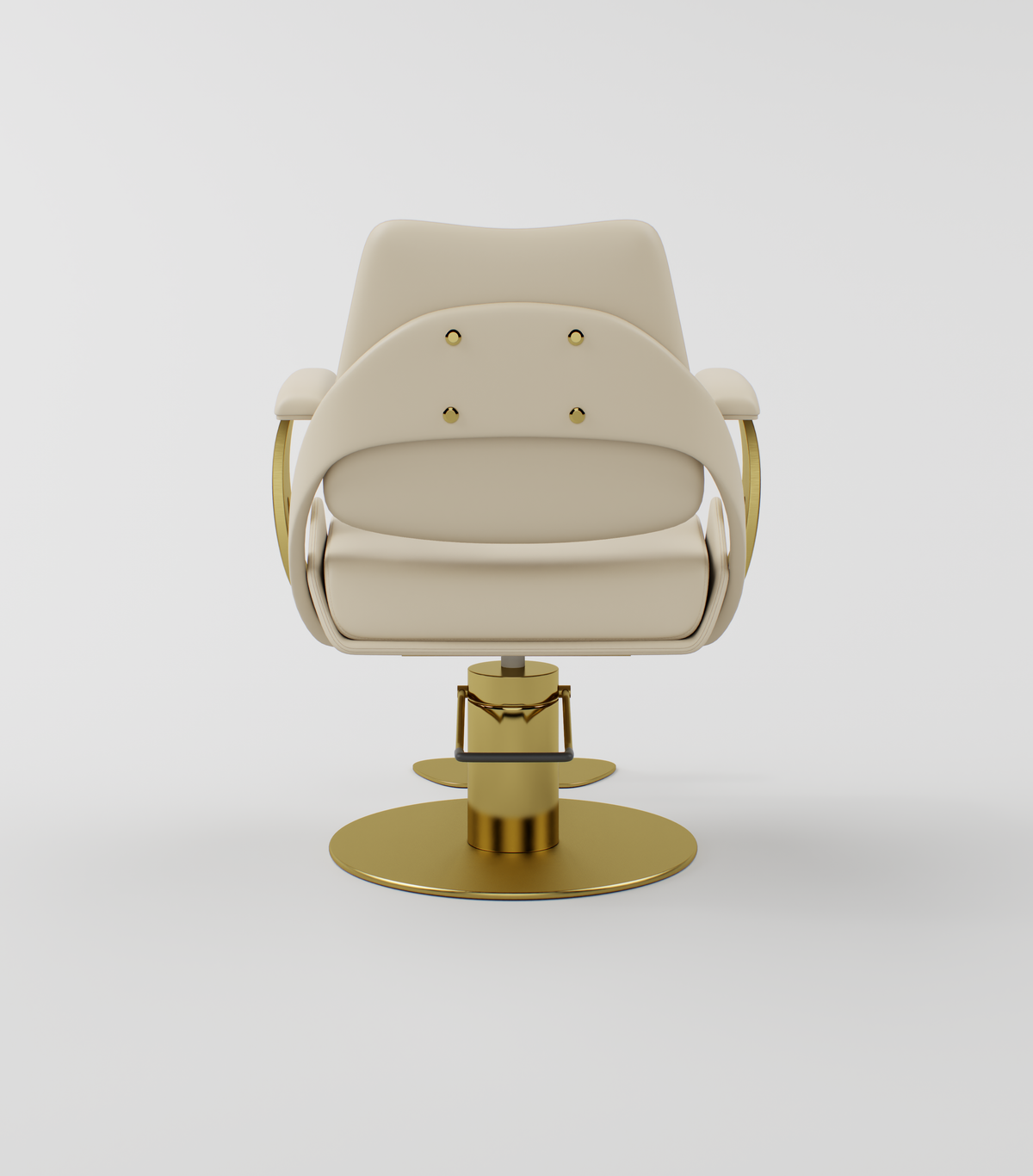 Nude and gold Hair Chair for salons