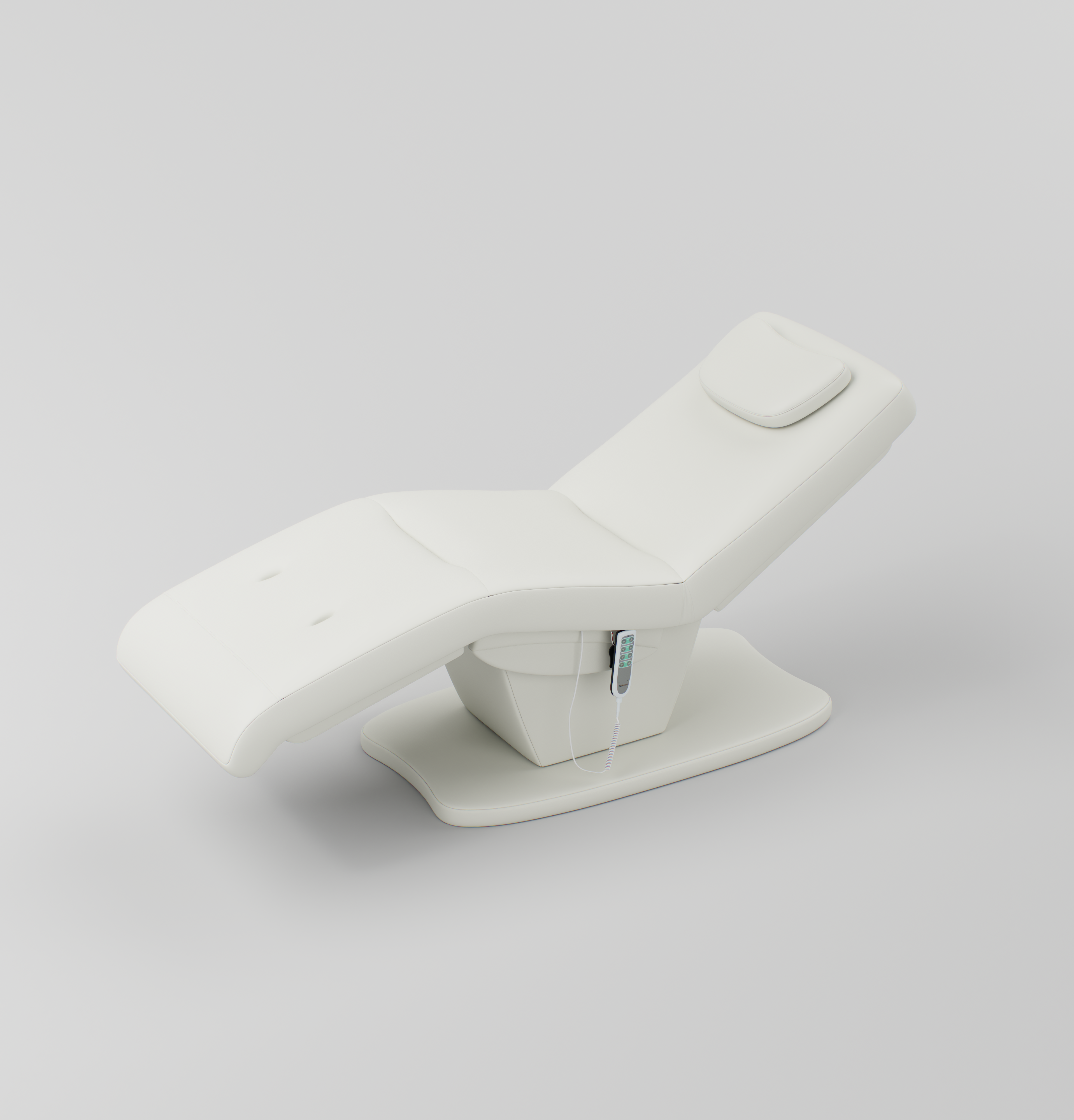 White Leather Eletric Bed with 4 Motors