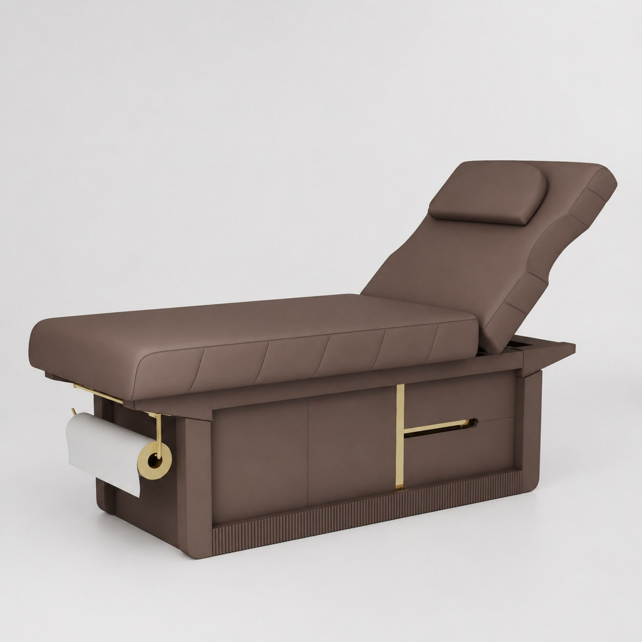 Luxury Spa Massage Bed in Mocha Brown