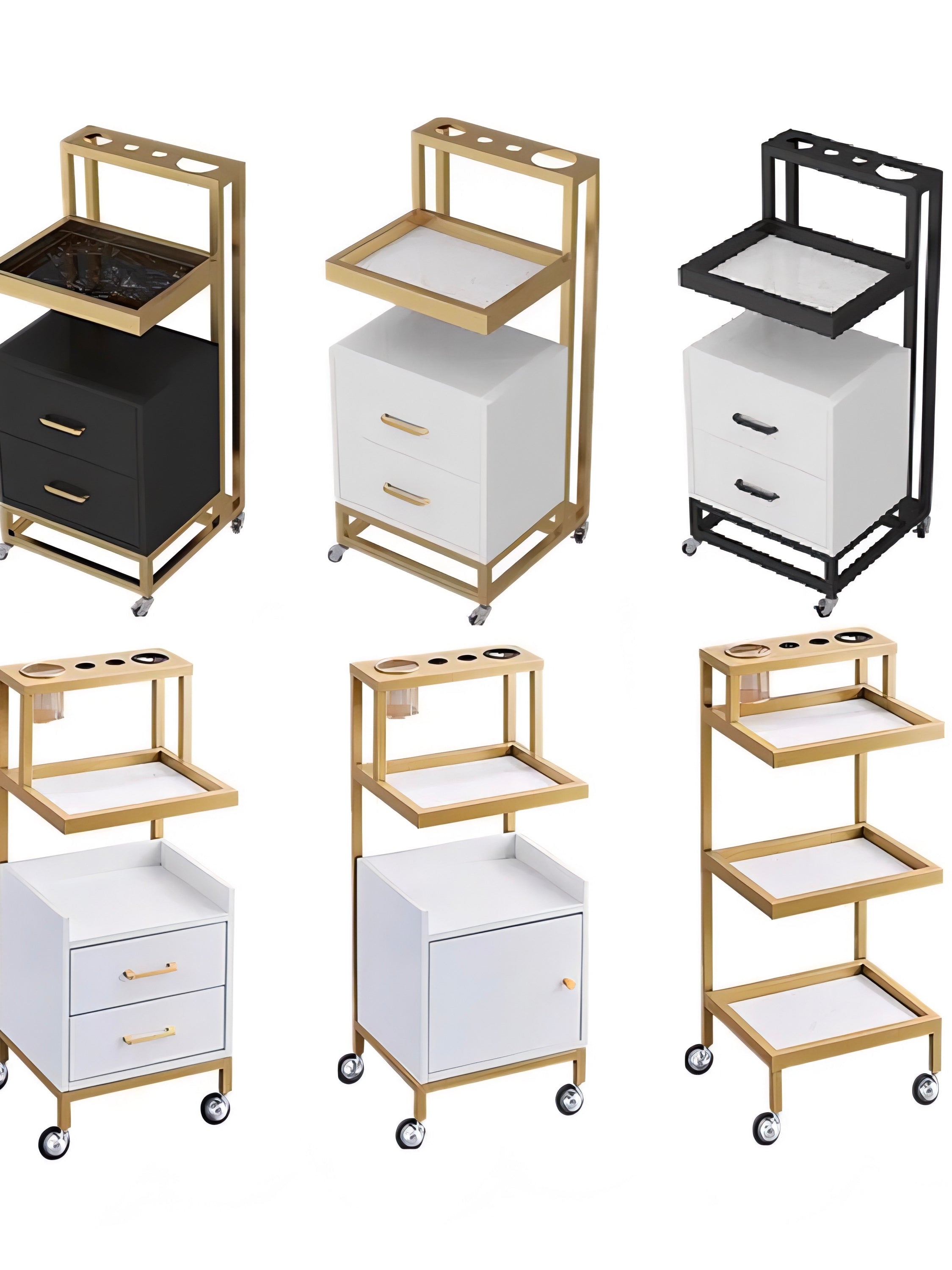 2 draw nail trolley for storage solutions