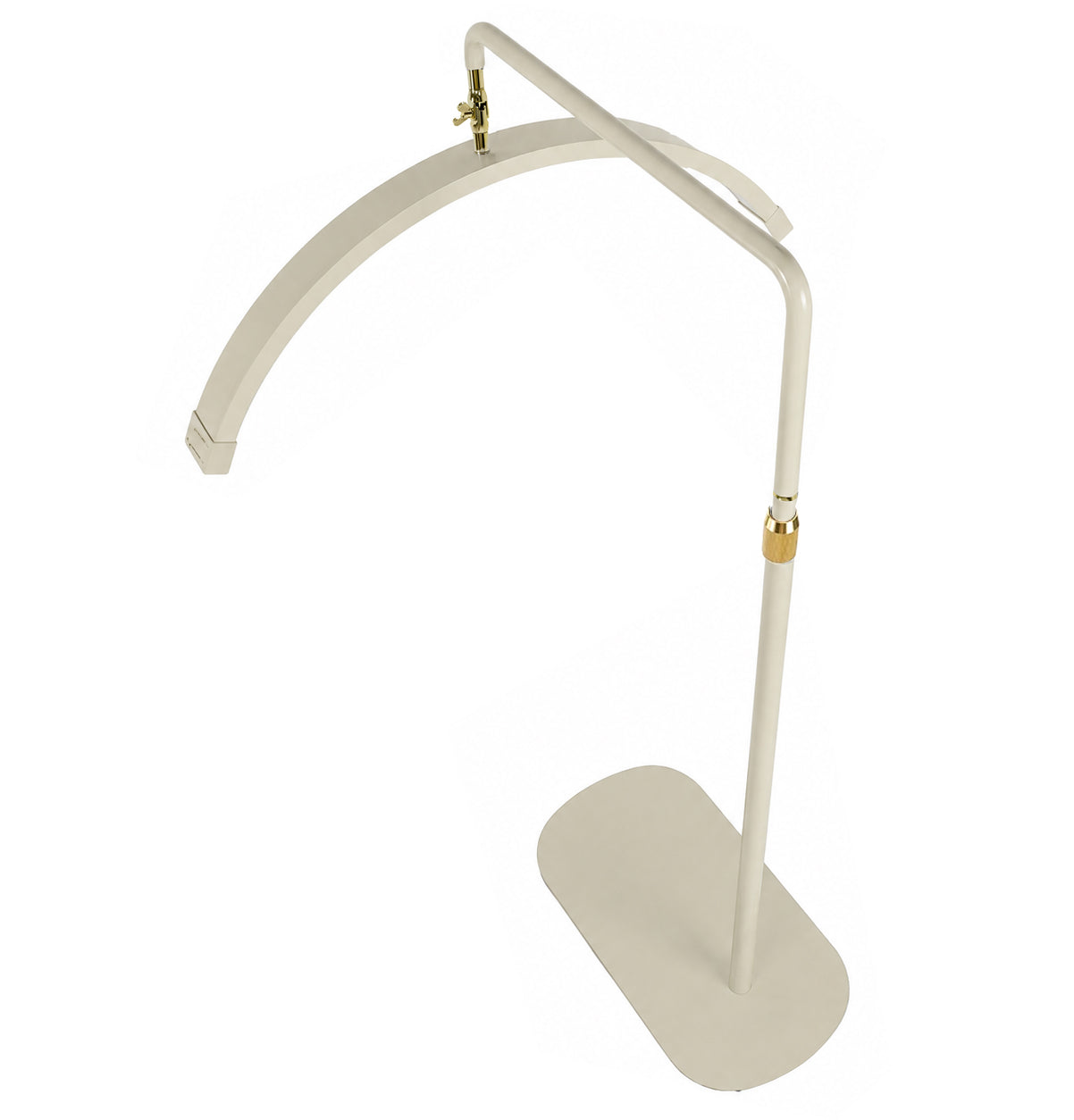 Premium close-up of the Nude Lunara Moonlight Pro showcasing luxury gold hardware, adjustable fittings nude finish.