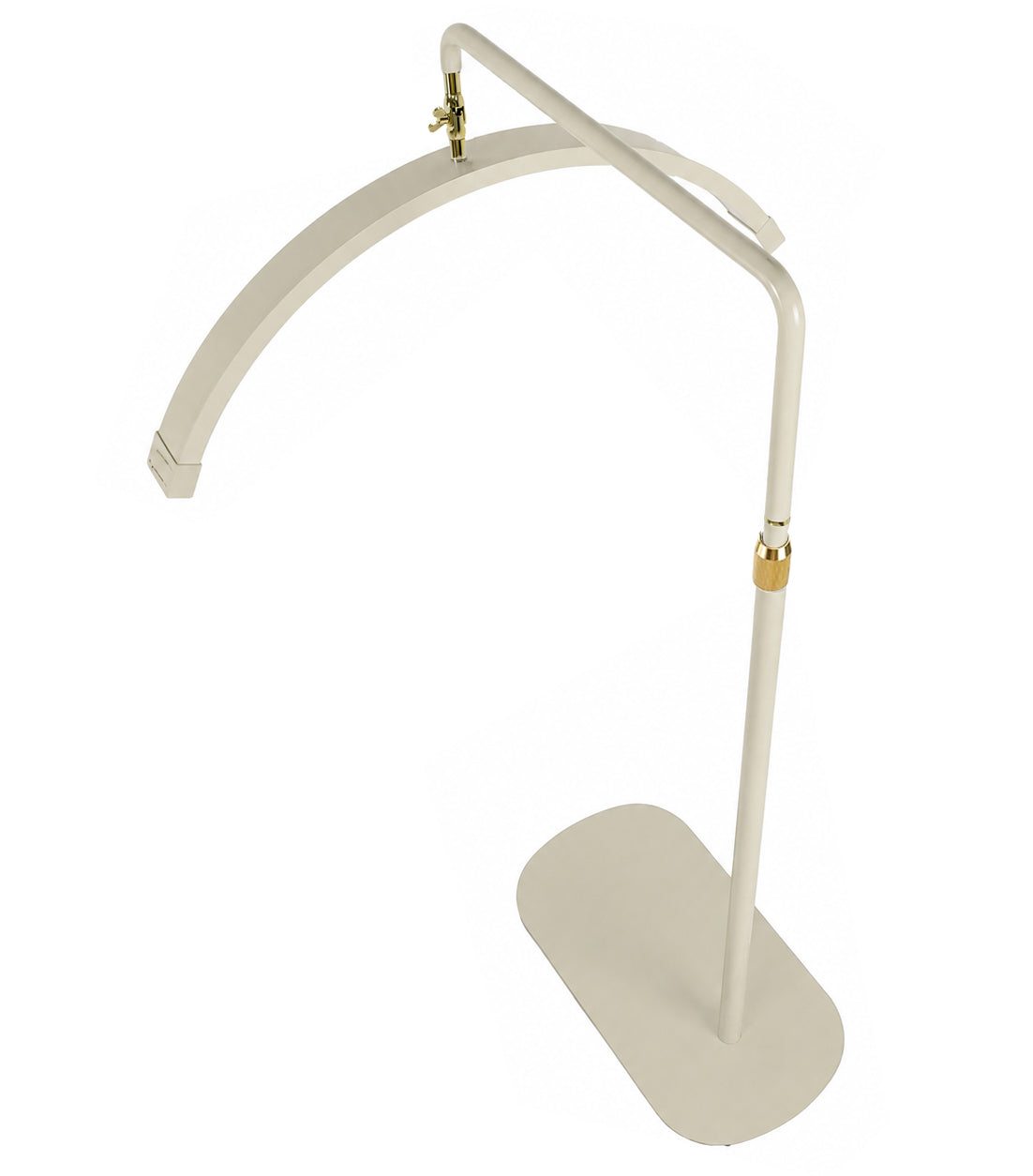 Premium close-up of the Nude Lunara Moonlight Pro showcasing luxury gold hardware, adjustable fittings nude finish.
