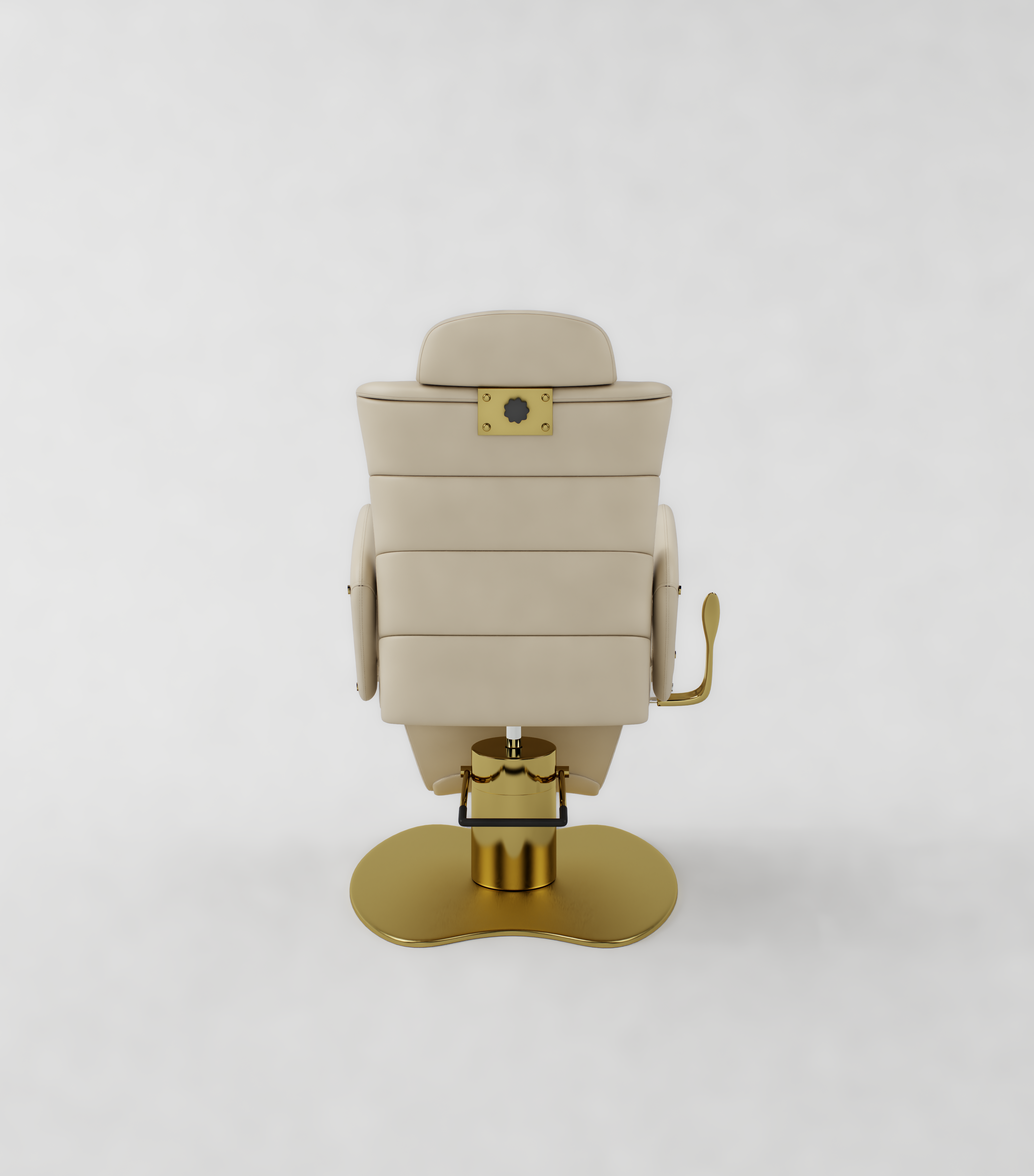 Luxury beige beauty salon chair with height and headrest adjustable