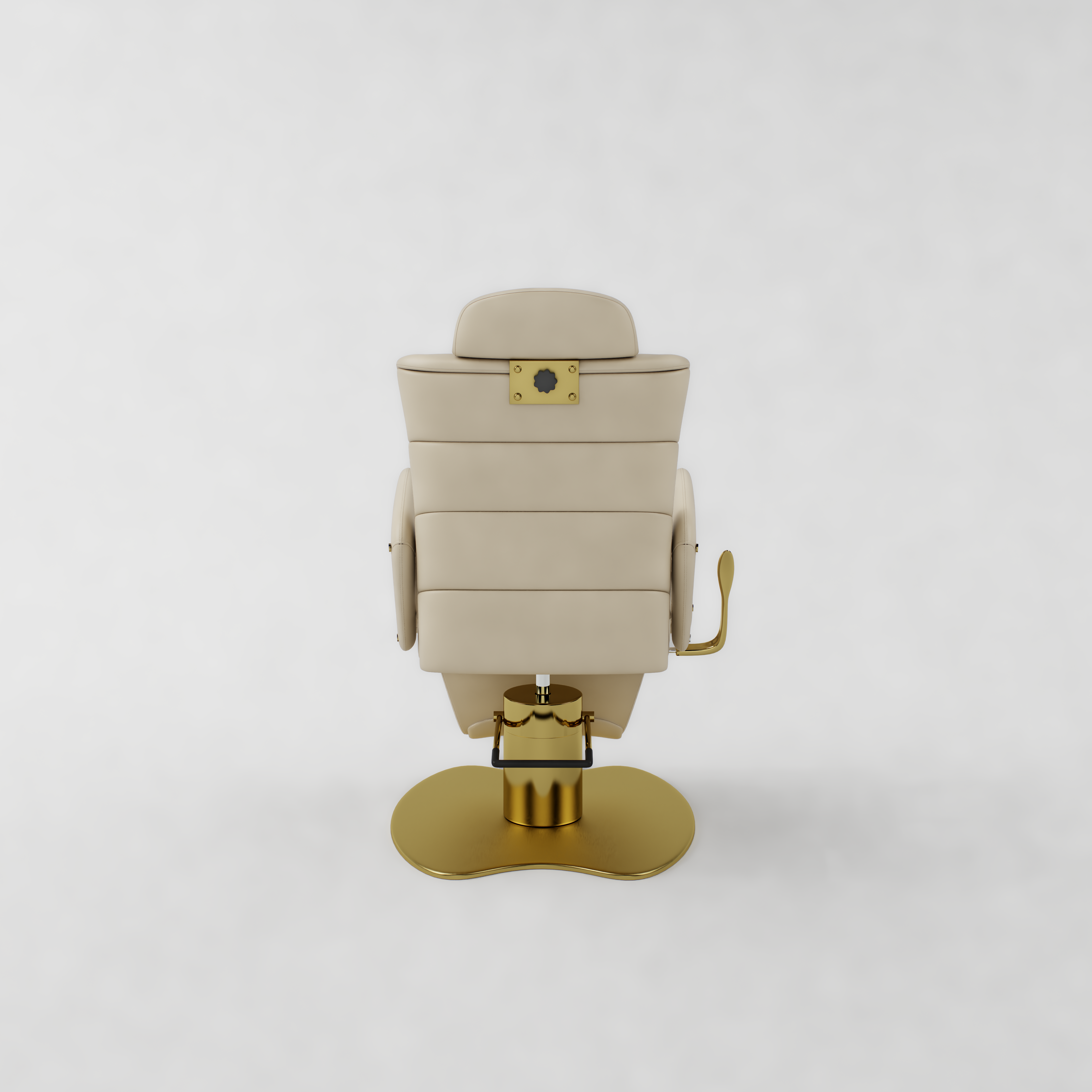 Luxury beige beauty salon chair with height and headrest adjustable