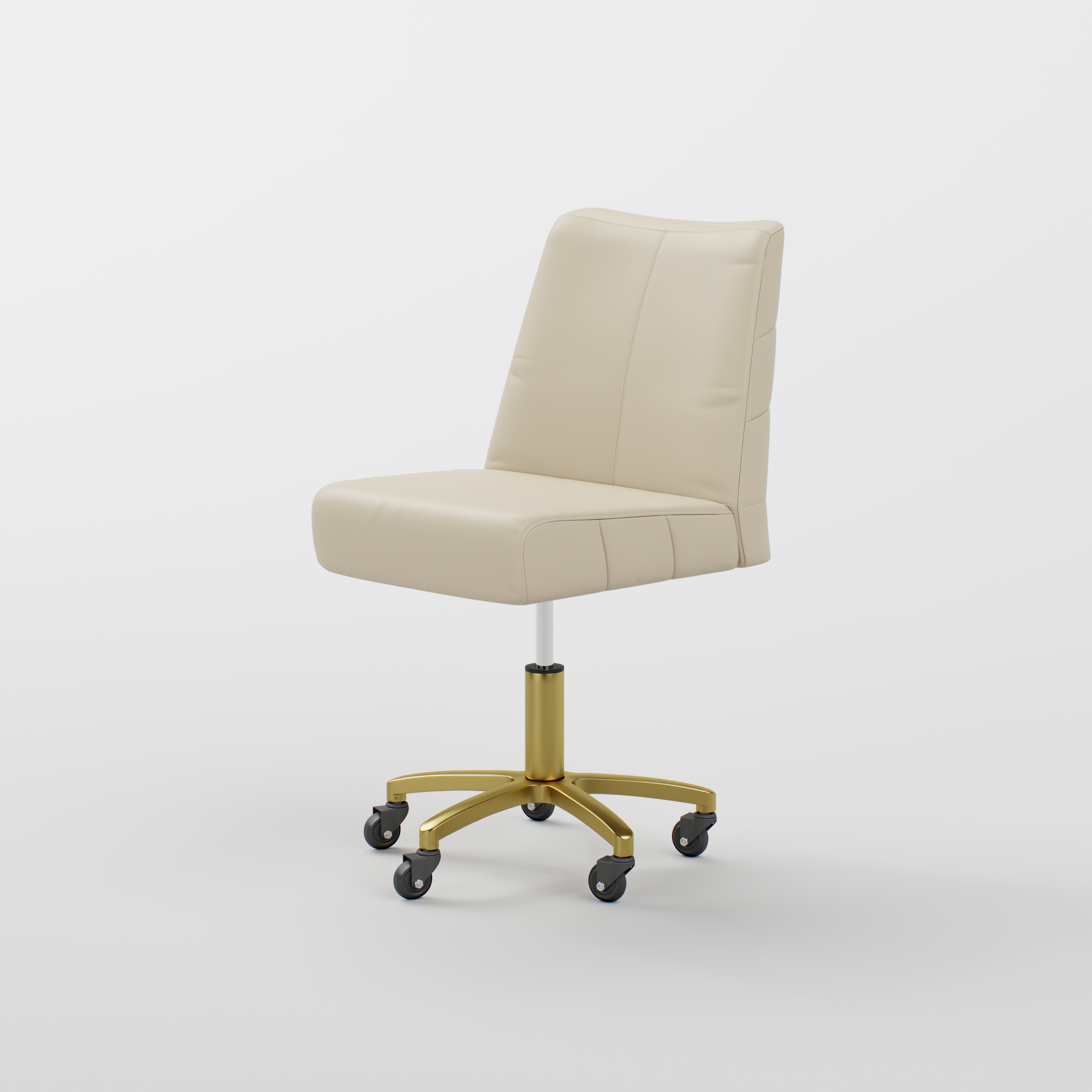 Nude and Gold Stool for Nail Tables