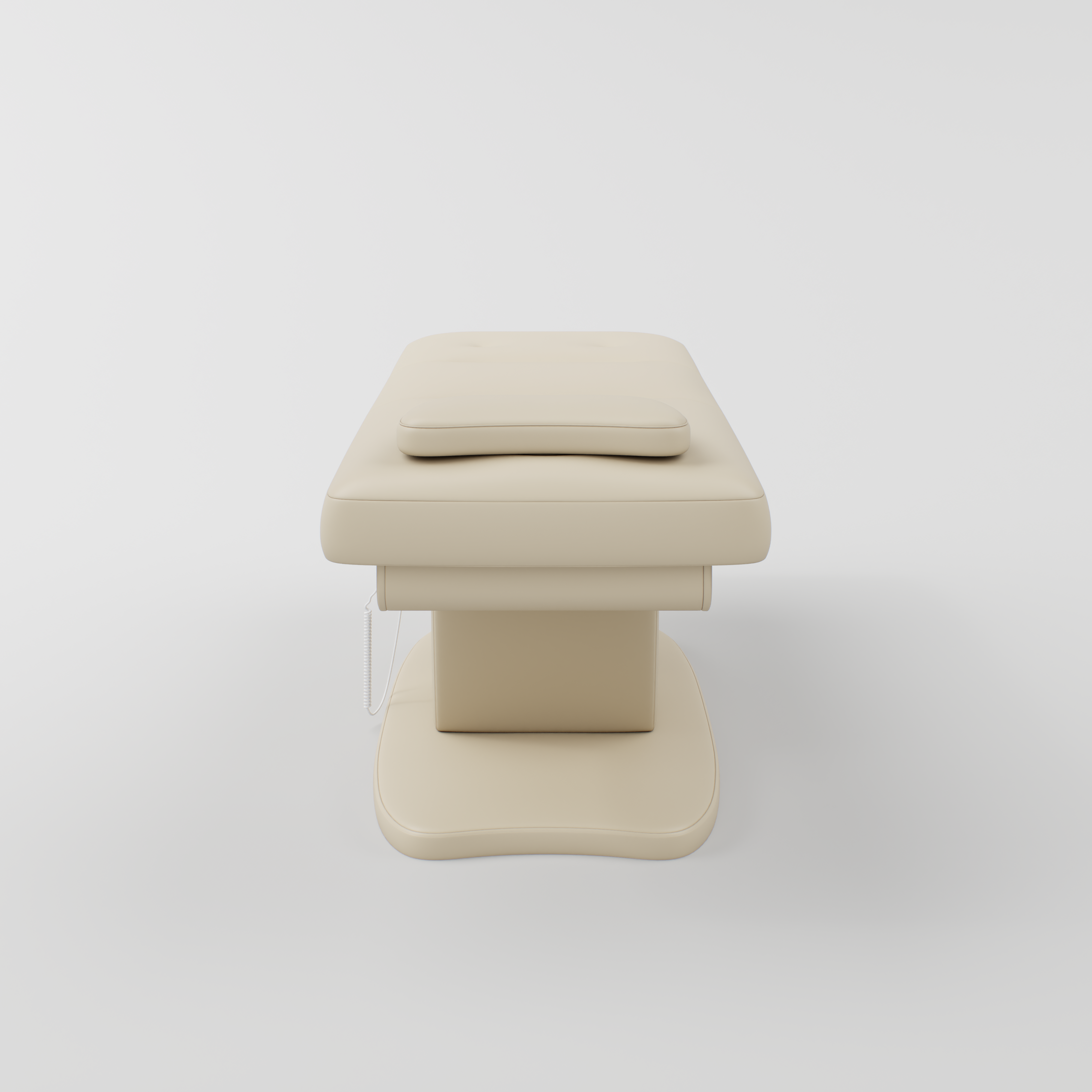 Paloma beauty bed equipped with four motors for height, tilt, backrest, and footrest control.