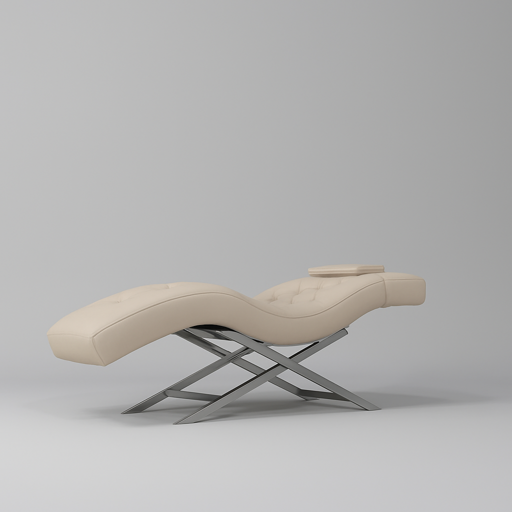 Leather Eyelash Bed with Stainless Steel Silver Base